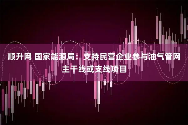 顺升网 国家能源局：支持民营企业参与油气管网主干线或支线项目