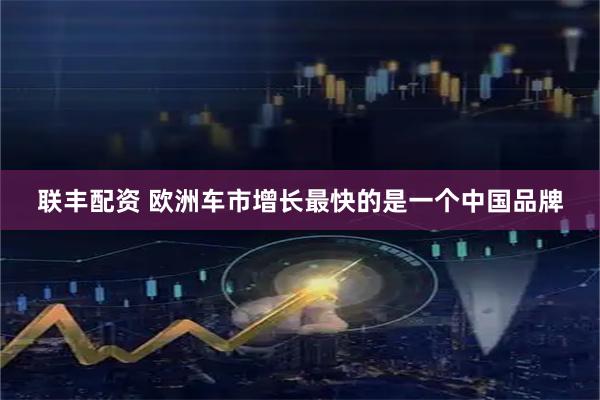 联丰配资 欧洲车市增长最快的是一个中国品牌