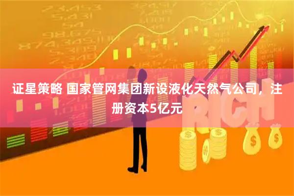 证星策略 国家管网集团新设液化天然气公司，注册资本5亿元